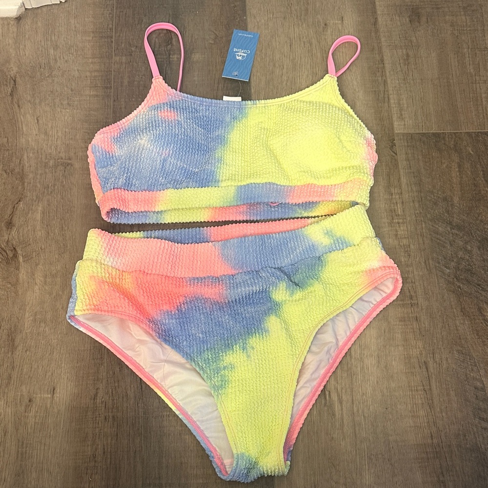 Cupshe Pastel Tie-Dye Bikini Set